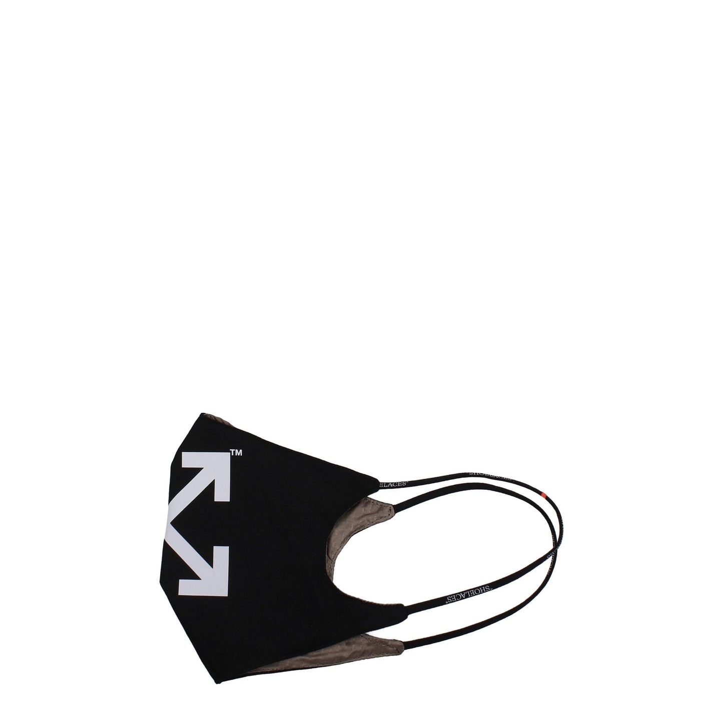 Off-White Schwarze Baumwoll-Gesichtsmaske