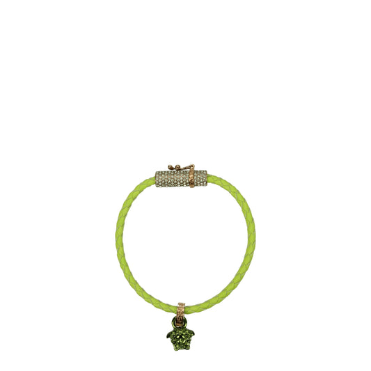 Versace Armband aus grünem Leder
