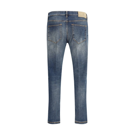 PT Torino Blaue Baumwoll-Jeans mit schmalem Schnitt