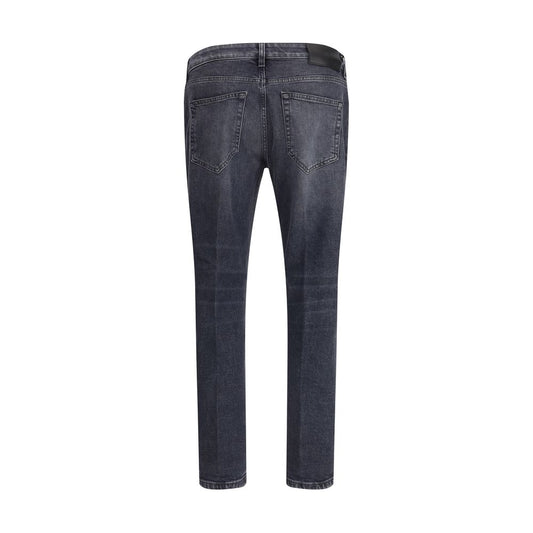 PT Torino Graue Baumwoll-Jeans mit schmaler Passform