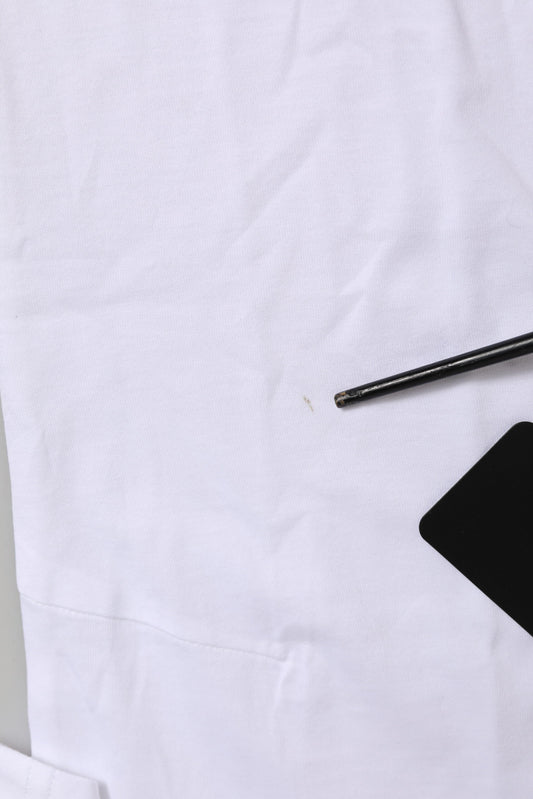 Dolce & Gabbana – Weißes T-Shirt mit kurzen Ärmeln und Rundhalsausschnitt