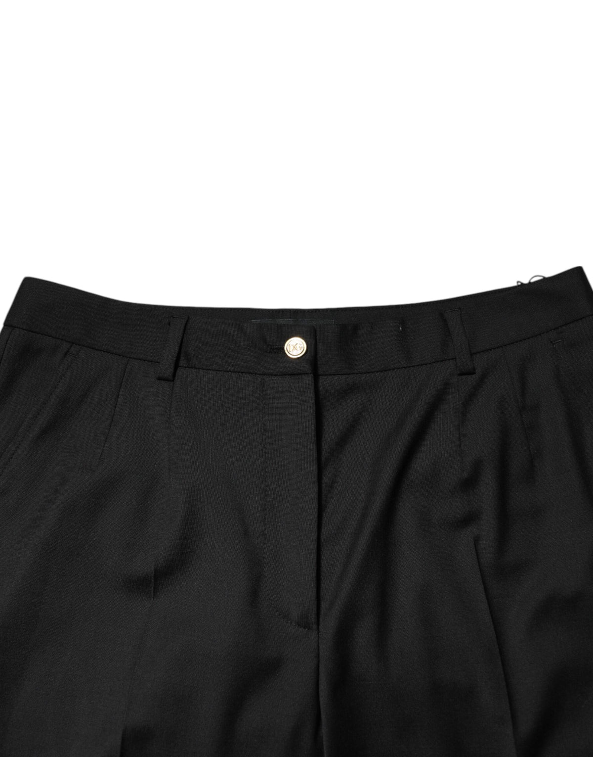 Dolce & Gabbana Schwarze konische Polyesterhose für Damen