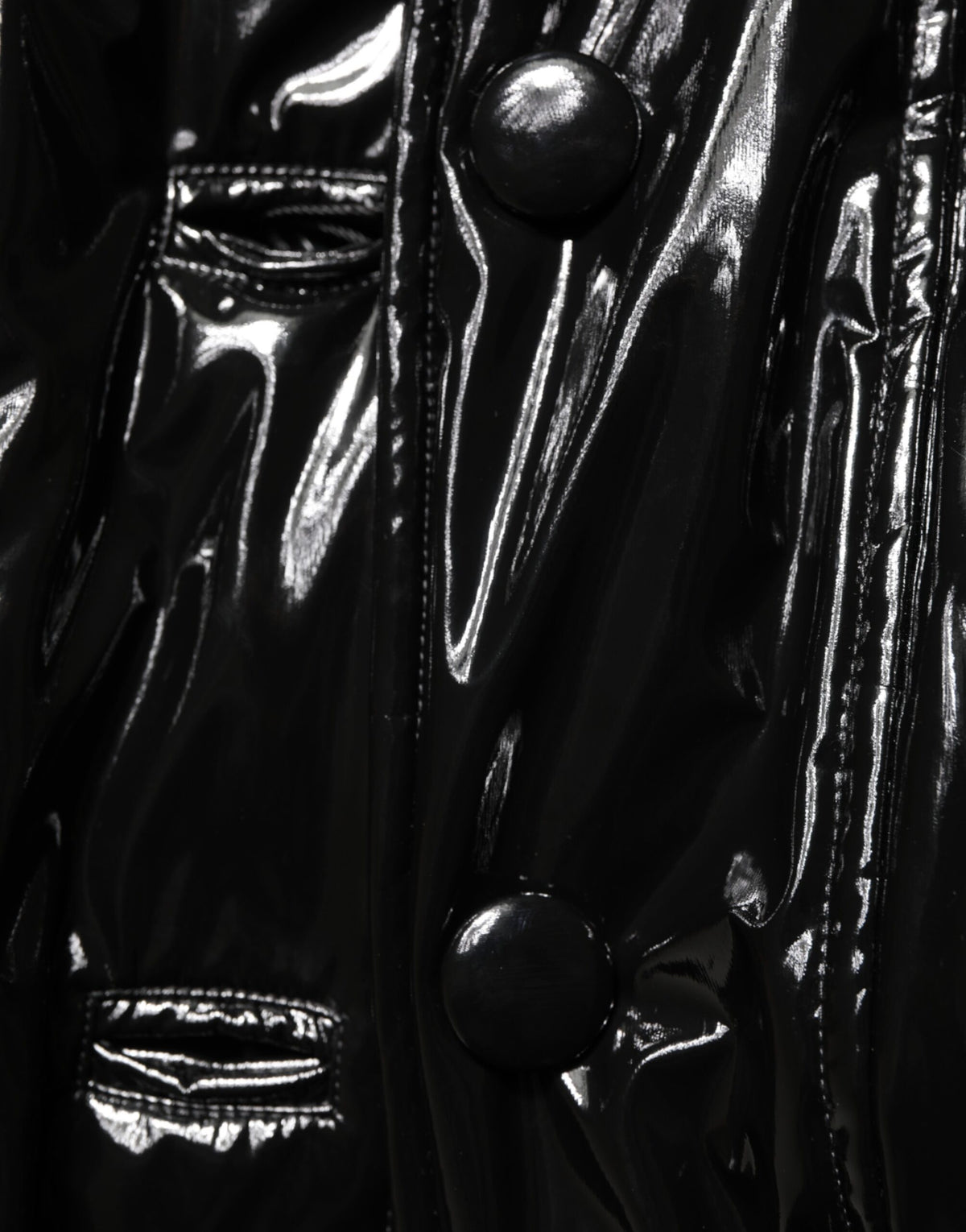 Dolce & Gabbana – Schwarze Steppjacke aus Polyester
