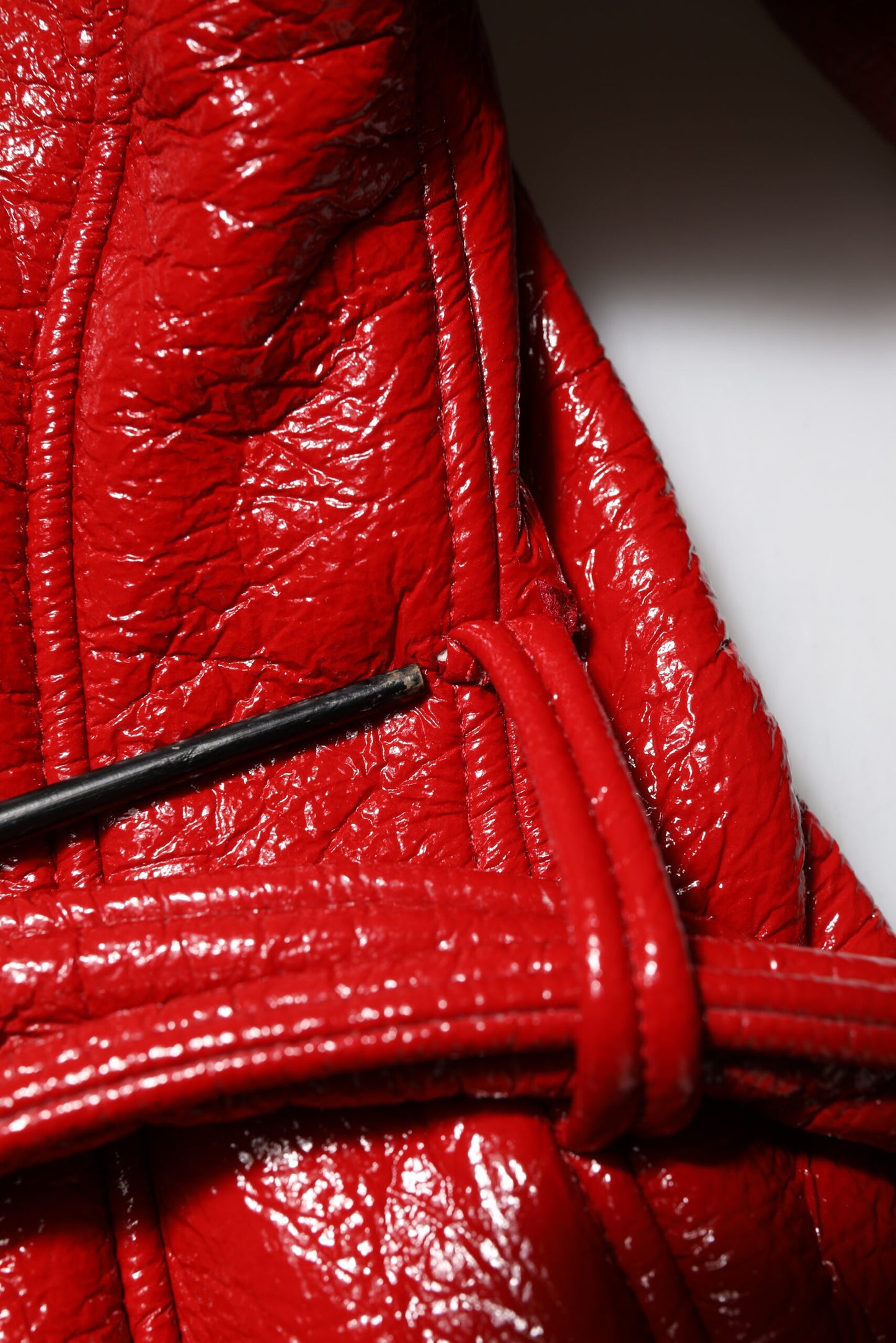 Dolce & Gabbana – Einreihige Trenchcoat-Jacke aus roter Wolle