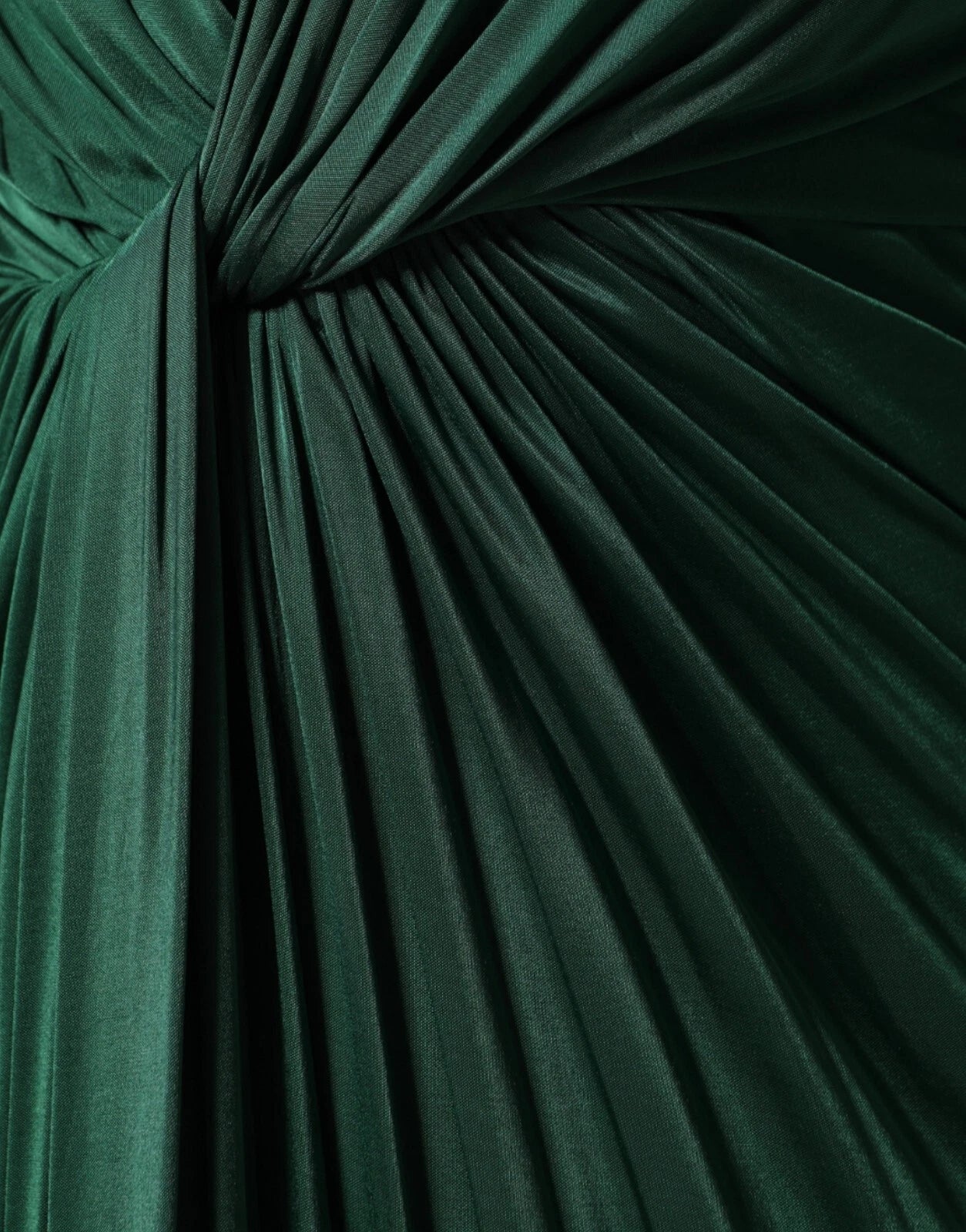 Dolce & Gabbana – Dunkelgrünes, langärmliges Midikleid aus Viskose