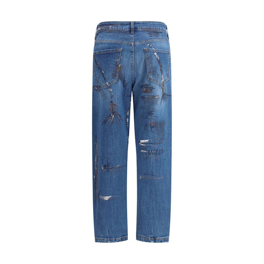 Ella Blue Baumwoll-Jeans mit schmalem Schnitt