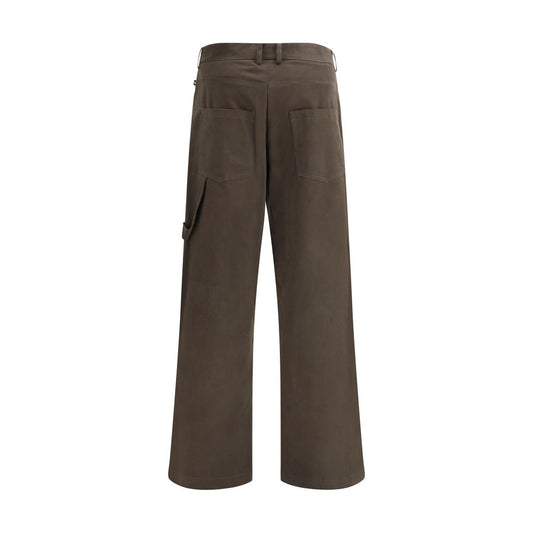 Ella Brown Cotton Casual Pants