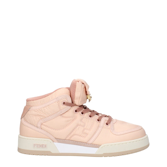 Fendi Pinke Nylon High-Top Sneaker