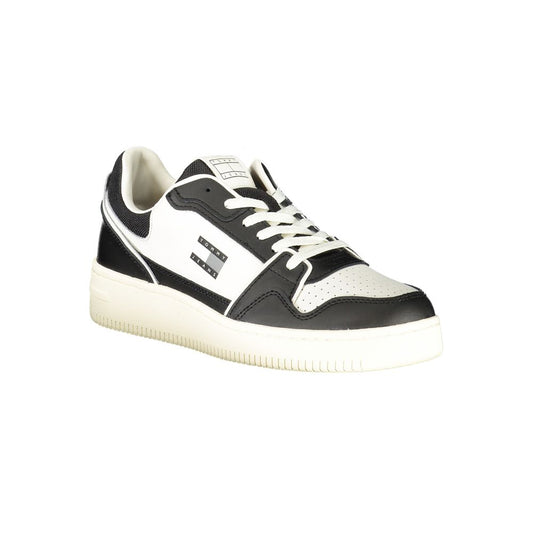 Tommy Hilfiger – Schwarze Leder-Sneaker für Herren