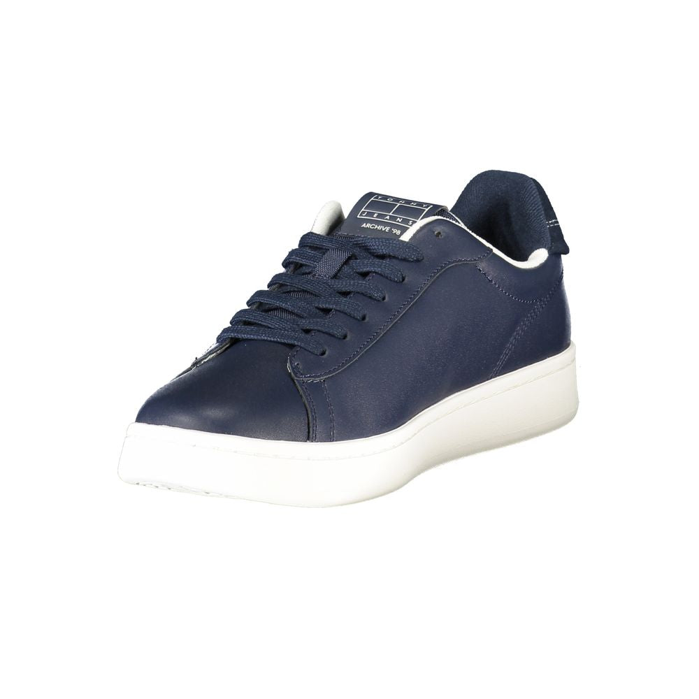 Tommy Hilfiger – Blaue Leder-Sneaker für Herren