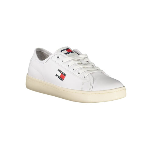 Tommy Hilfiger – Weiße Leder-Sneaker für Damen