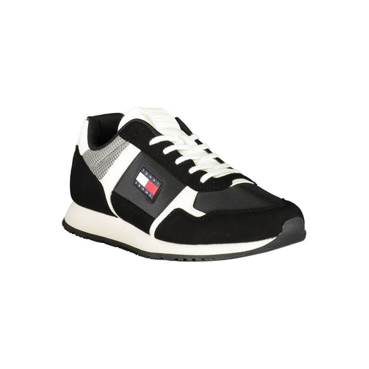 Tommy Hilfiger – Schwarze Polyester-Sneaker für Herren