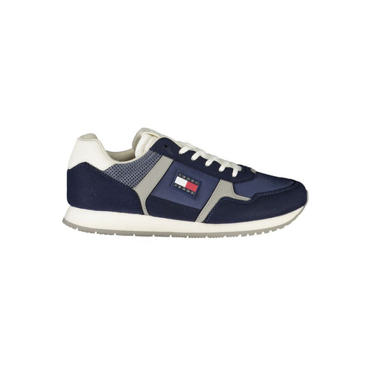 Tommy Hilfiger – Blaue Polyester-Sneaker für Herren