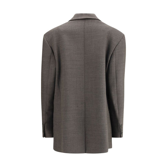 P.A.R.O.S.H. Gray Fleece Wool Blazer