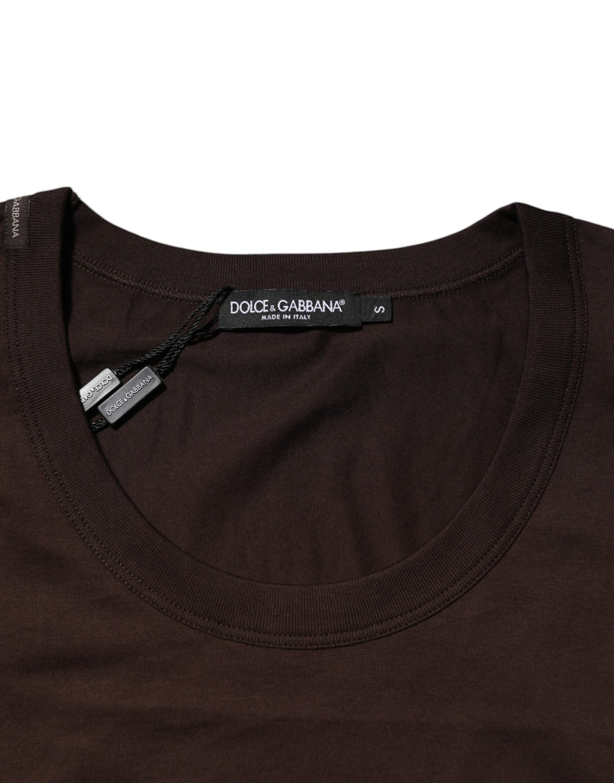 Dolce & Gabbana Braunes ärmelloses Unterwäsche-Tanktop aus Baumwolle für Herren