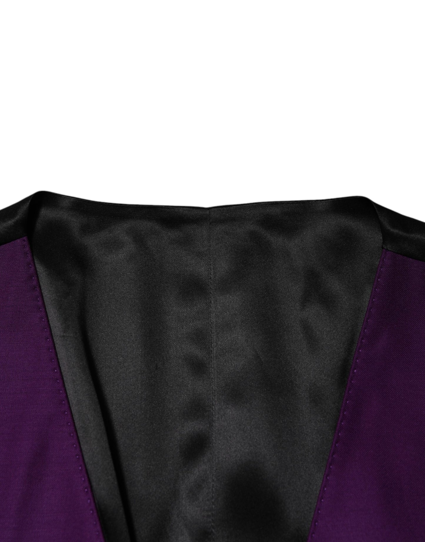 Dolce & Gabbana Lila Wollkleid Formale Weste