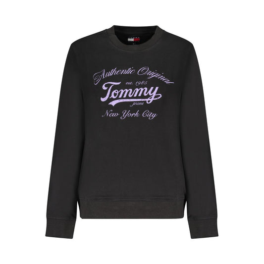Tommy Hilfiger – Schwarzer Baumwollpullover für Damen