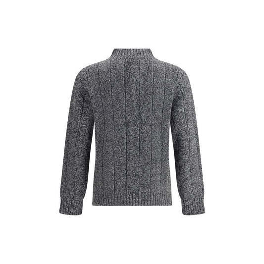 Brooksfield Graues Woll-Sweatshirt