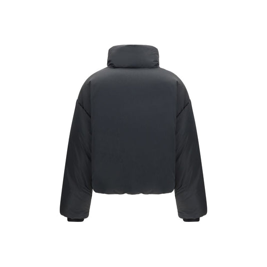 Ami Paris Schwarze, durchgehende Jacke aus Polyamid