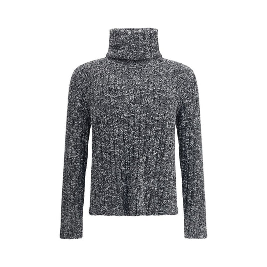 Dolce & Gabbana Grauer Rollkragenpullover aus Fleecewolle