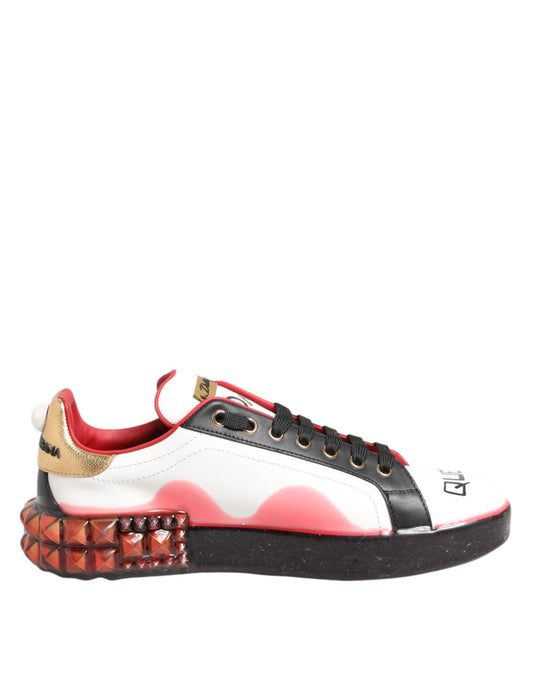 Dolce & Gabbana Mehrfarbige Portofino Low Top Sneakers Schuhe