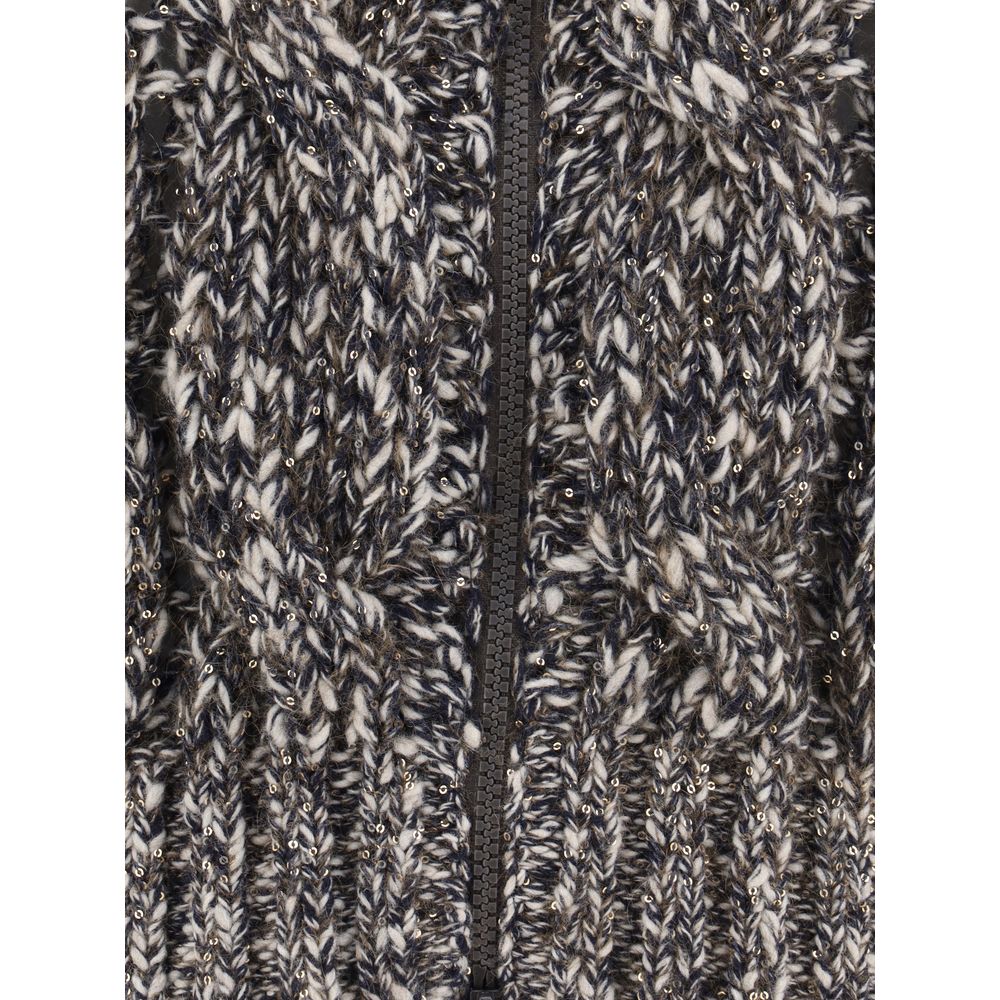 Brunello Cucinelli Geflochtene Strickjacke