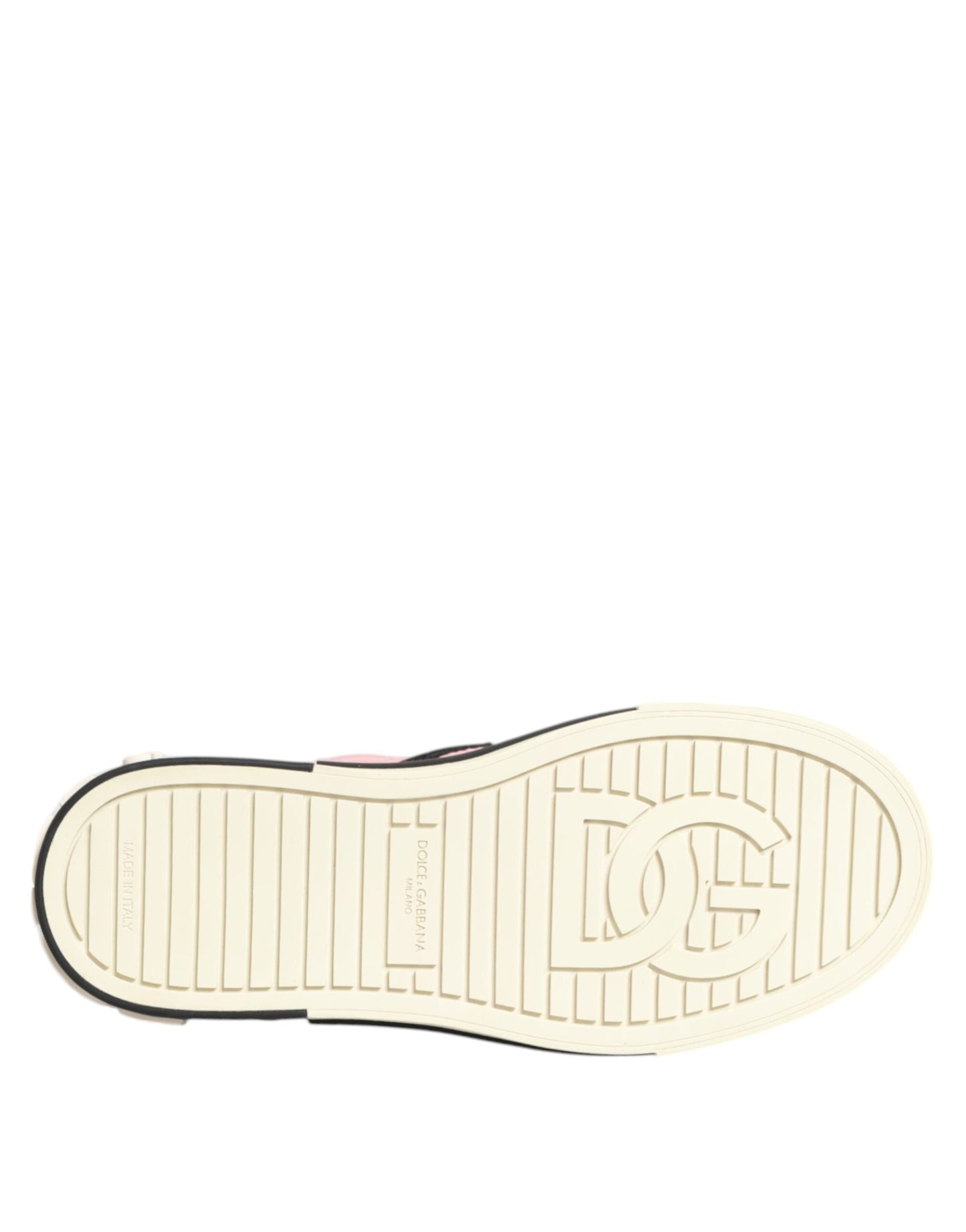 Dolce & Gabbana – Slip-On-Sneaker aus gestepptem Nylon in Rosa