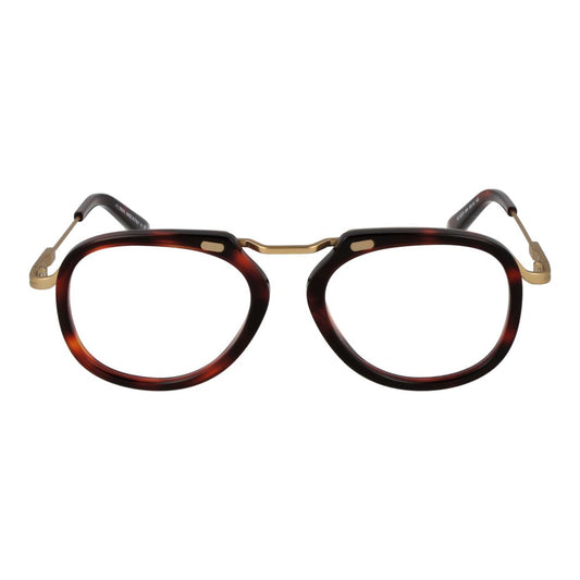 Ermenegildo Zegna Brille mit rotem Metallgestell (Brillenfassung)
