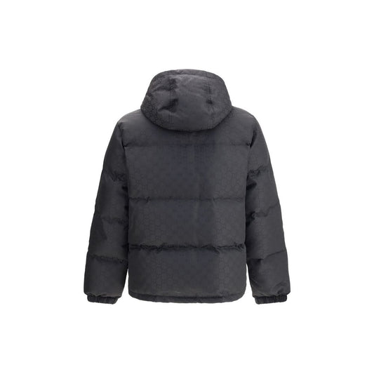 Gepolsterte Daunenjacke mit Gucci GG-Muster