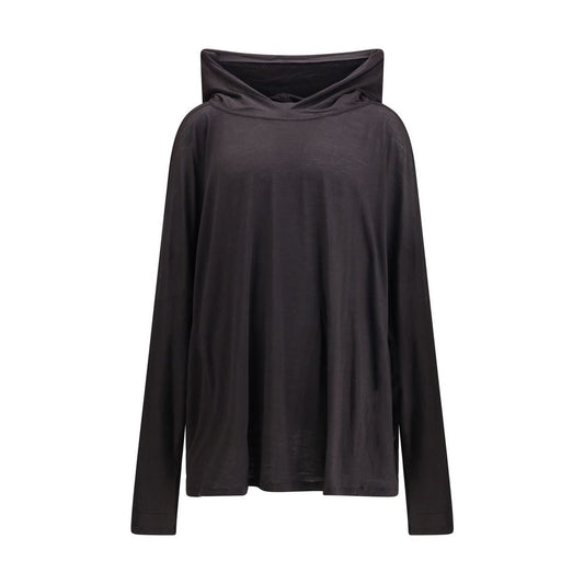 Rick Owens Langes T-Shirt mit Kapuze