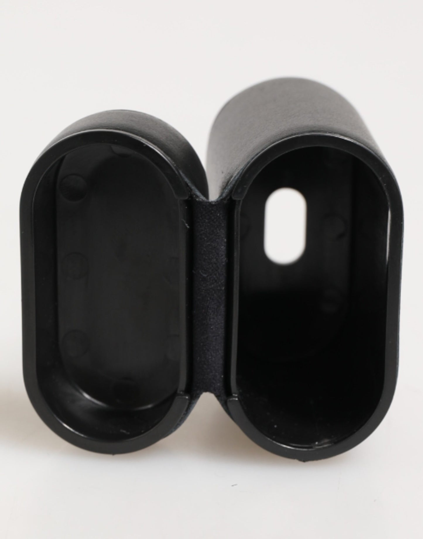 Dolce & Gabbana – Airpods-Hülle mit Flip-Halter und Logo-Print aus schwarzem Kalbsleder