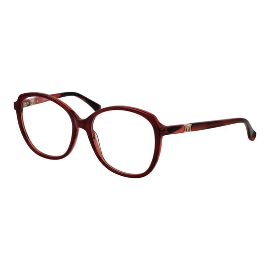 Max Mara Burgunderfarbene Kunststoffbrille (Gestell)