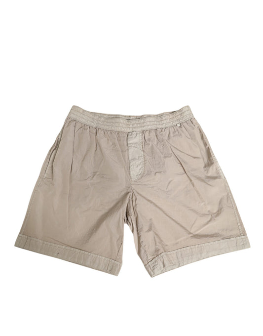 Dolce & Gabbana Beige Nylon Beachwear Herren Boxershorts Bademode