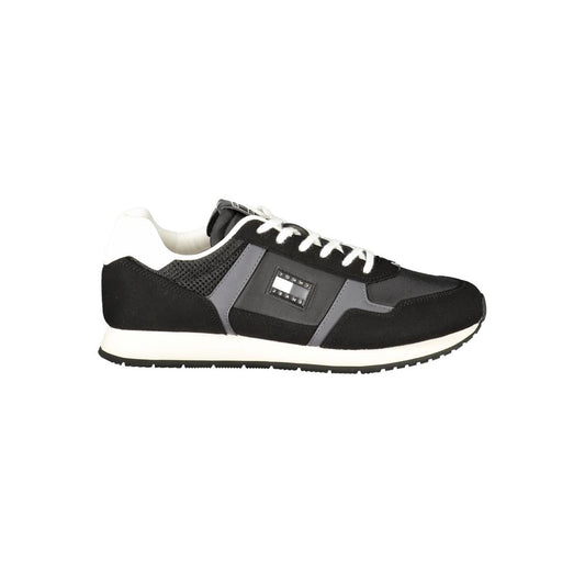 Tommy Hilfiger – Schwarze Polyester-Sneaker für Herren