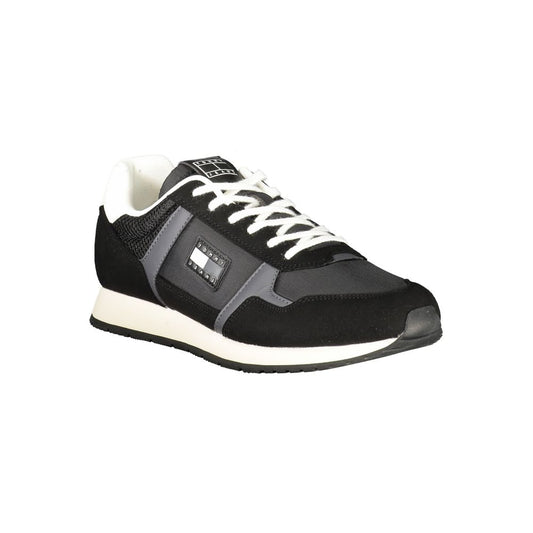 Tommy Hilfiger – Schwarze Polyester-Sneaker für Herren