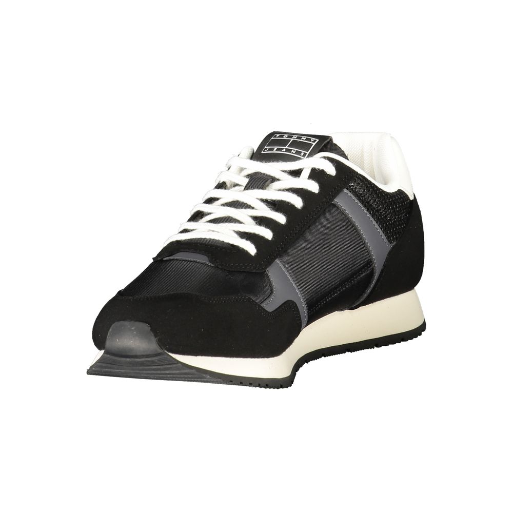 Tommy Hilfiger – Schwarze Polyester-Sneaker für Herren