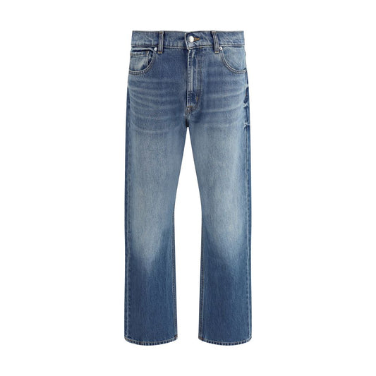 7FOR Blaue Baumwoll-Jeans mit geradem Bein