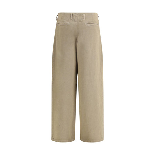 Golden Goose Bicolor Cotton Casual Pants