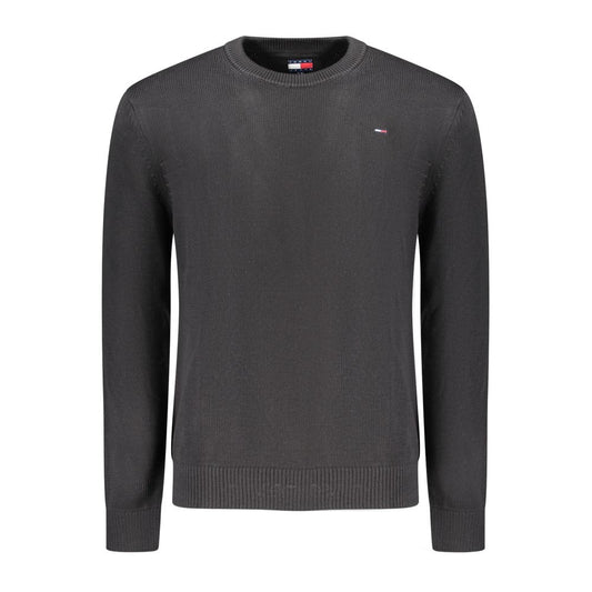 Tommy Hilfiger – Schwarzer Baumwollpullover für Herren