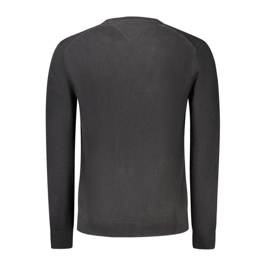 Tommy Hilfiger – Schwarzer Baumwollpullover für Herren