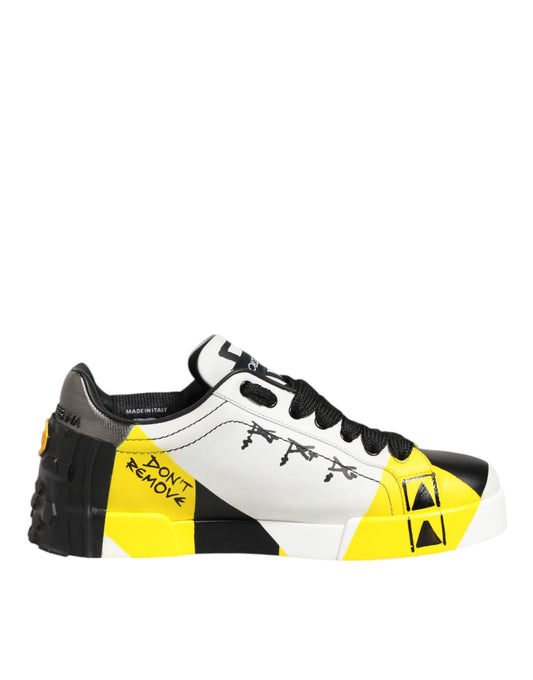 Dolce & Gabbana Portofino Sneakers mit mehrfarbigem Schriftzug