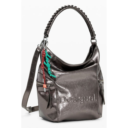 Desigual Bronze Polyethylen Damen Rucksack