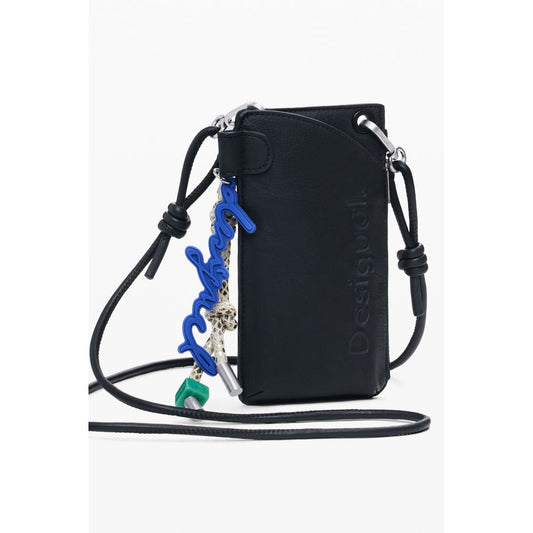 Desigual Schwarze Polyethylen-Damenbrieftasche