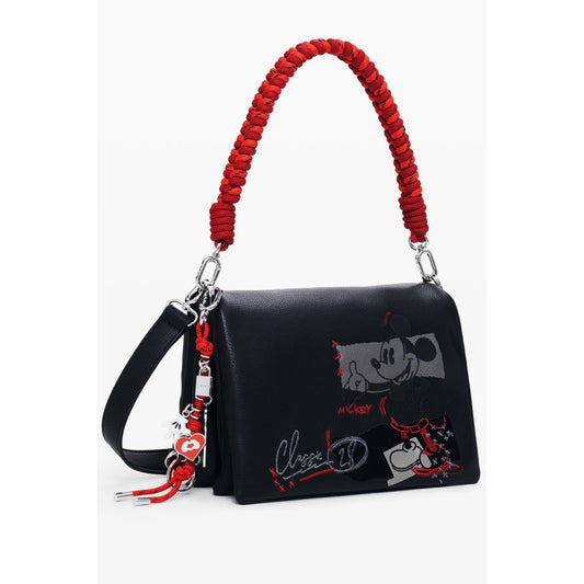 Desigual Schwarze Polyethylen-Damenhandtasche