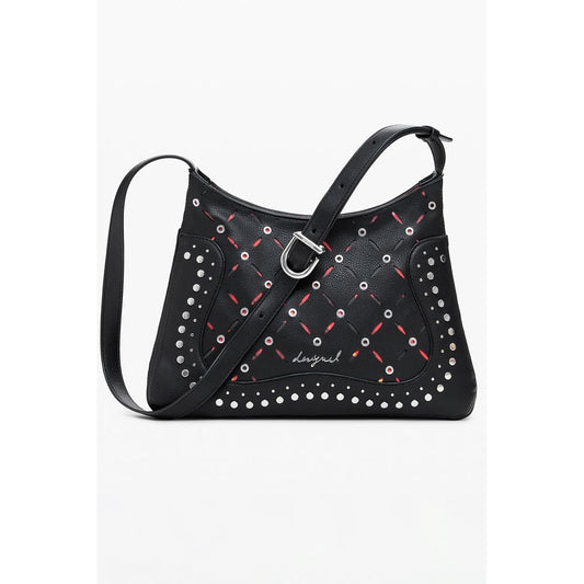 Desigual Schwarze Polyethylen-Damenhandtasche