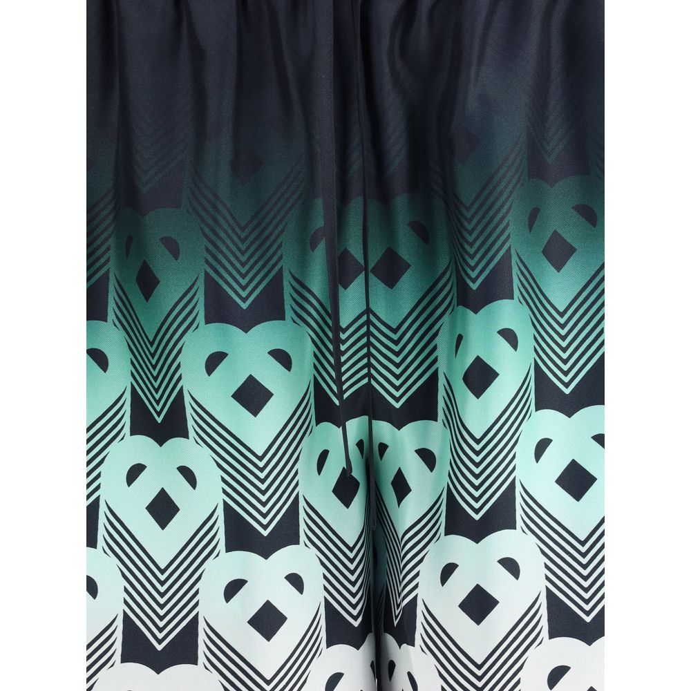 Casablanca Shorts mit Farbverlauf und Monogramm