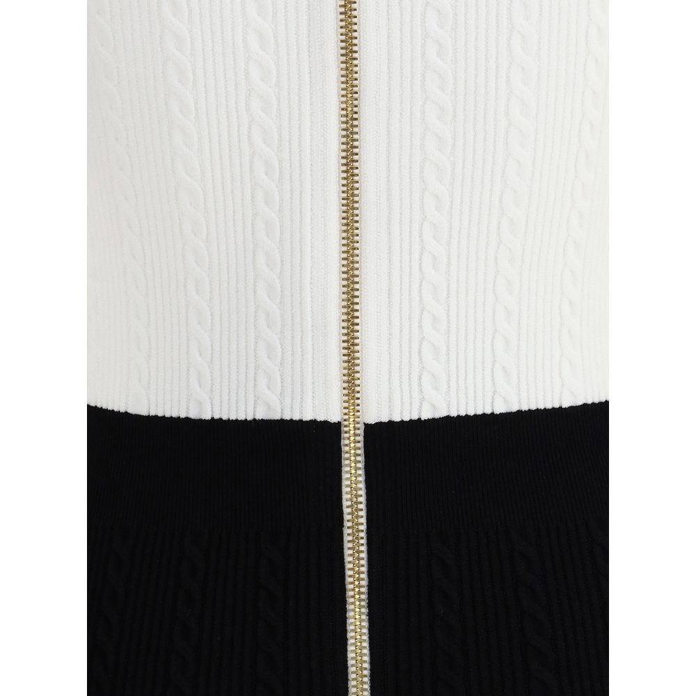 Balmain – Midikleid mit Flechtmuster