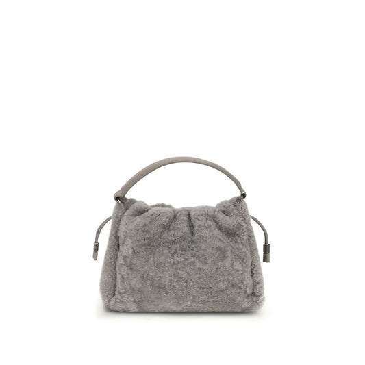 Brunello Cucinelli – Kleine Mellow-Schultertasche aus Shearling