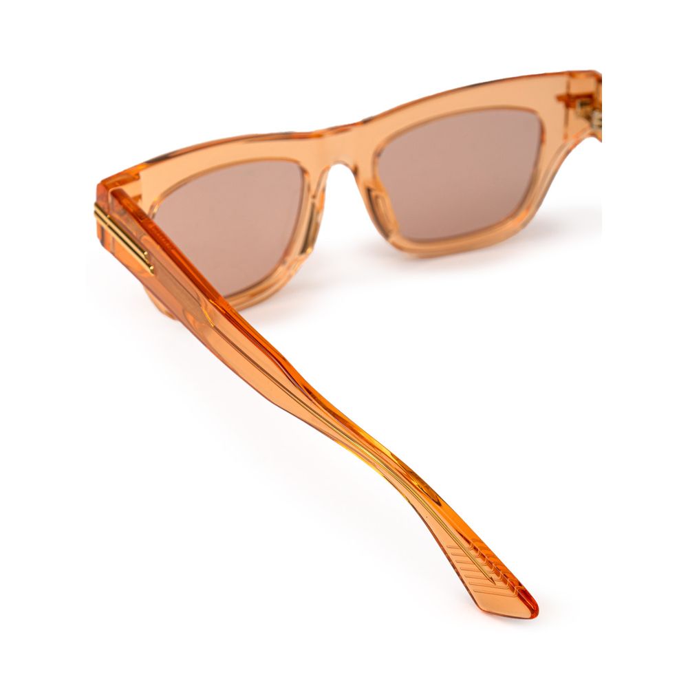 Bottega Veneta – Orangefarbene Acetat-Sonnenbrille