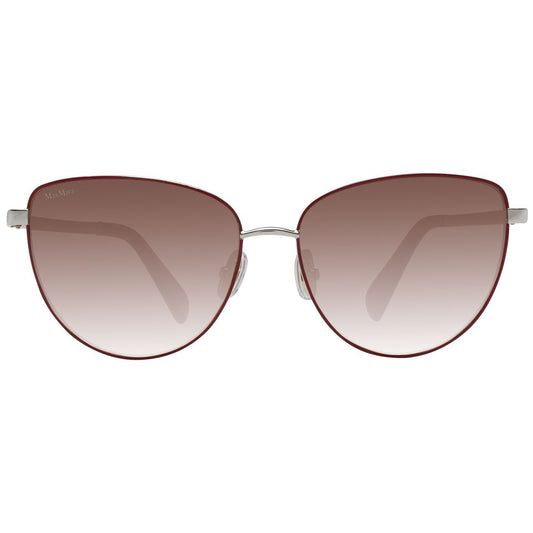 Max Mara Sonnenbrille aus rotem Metall